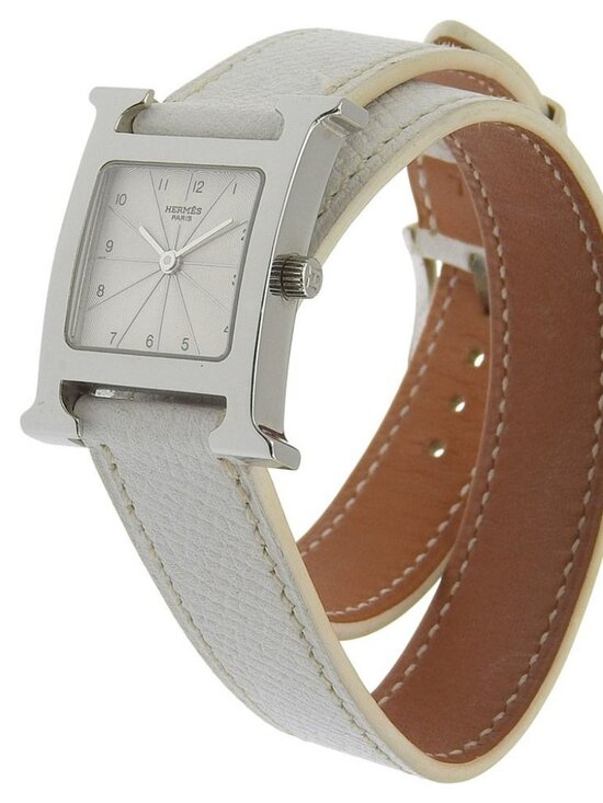 HERMES Heure H watch Watches HH1.210 Dubrutur Silver/white WhiteDial Stain... main image 9